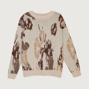 oak + fort intarsia-knit sweater
